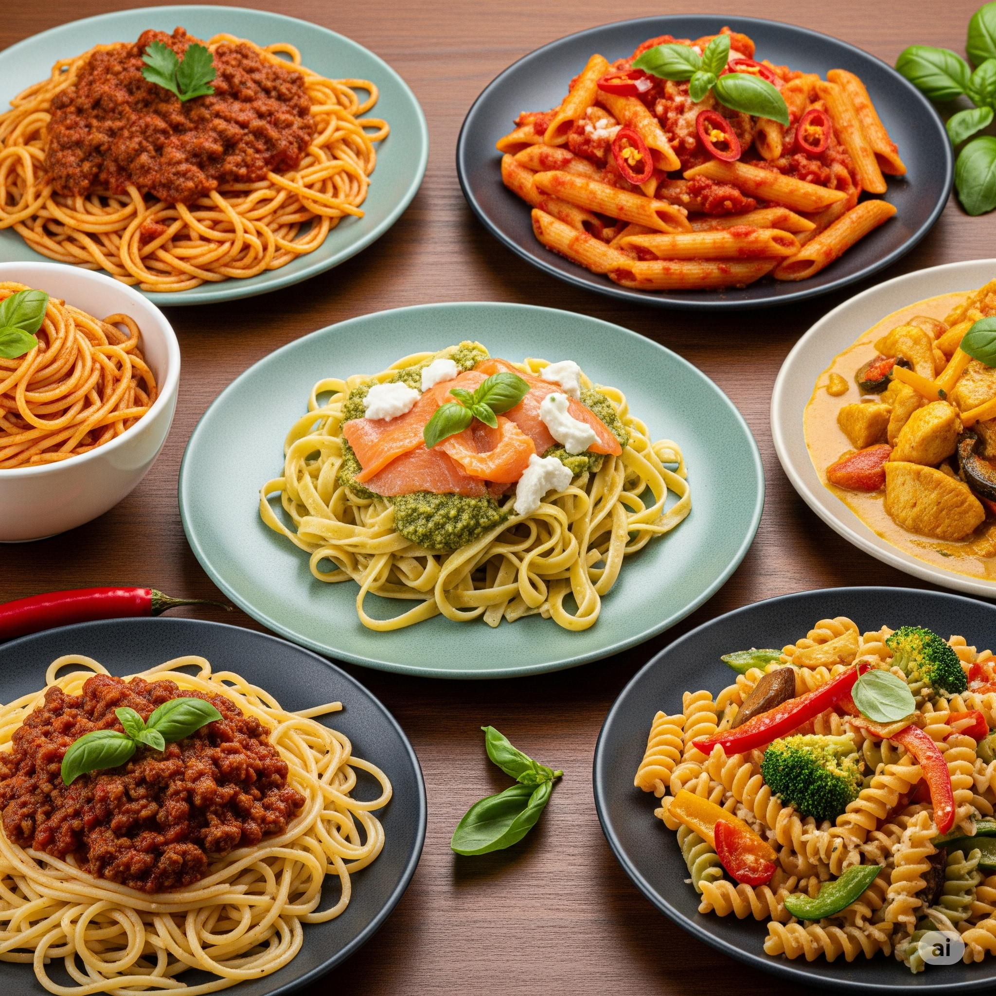 Pastagerecht uit het pastabuffet van Kimenoli